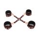 Leather Cross Liebe Seele Wine Red Hogtie, Бордовый