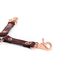 Leather Cross Liebe Seele Wine Red Hogtie, Бордовый