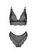 Passion AMBERLY SET bralette and brazilian, Black, 2XL, 3XL, 2XL/3XL