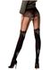 Passion TI112 Stockings and Garters Effect Tights (60/20 den) with Gold Trim, Black, 3, 4, 3/4