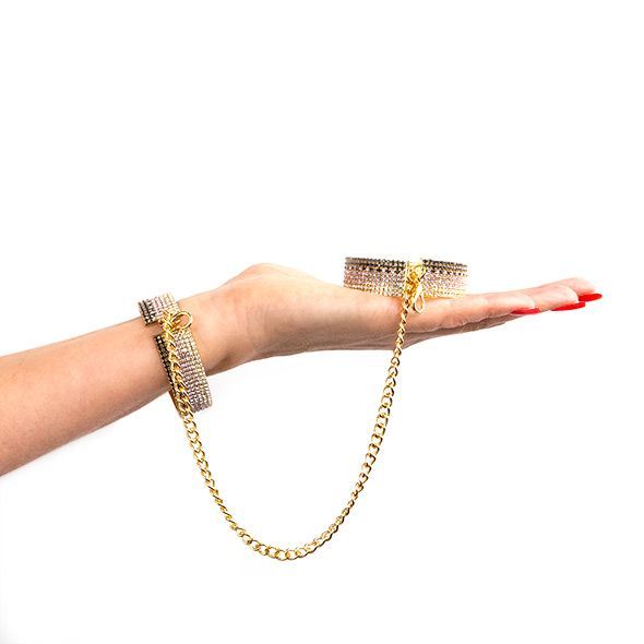 Лакшери наручники-браслеты с кристаллами в подарочной упаковке Rianne S: Diamond Cuffs SO3873 фото