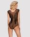 Bodystocking body mesh Obsessive B112, Black, XL, 2XL