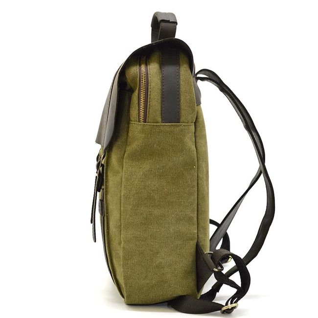 Сумка рюкзак для ноутбука з канвасу TARWA RBs-3420, Хакі